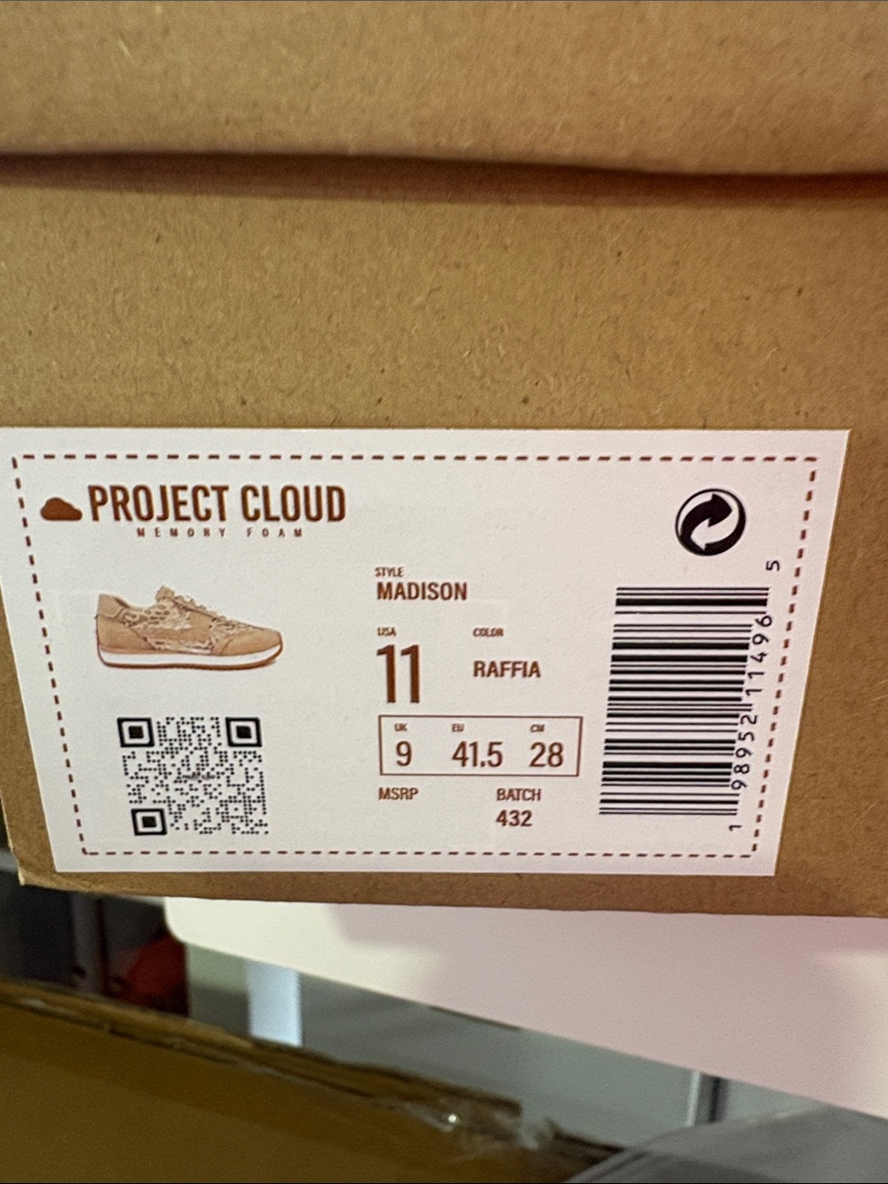 Project Cloud Madison Women's Sneakers in Raffia Beige